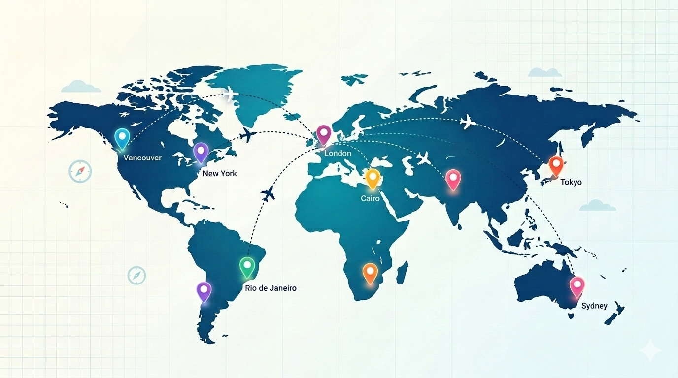 World Map Mockup
